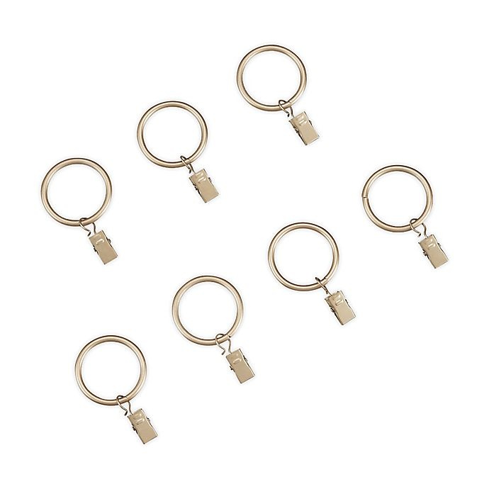 slide 1 of 1, Cambria Classic Clip Rings - Warm Gold, 7 ct