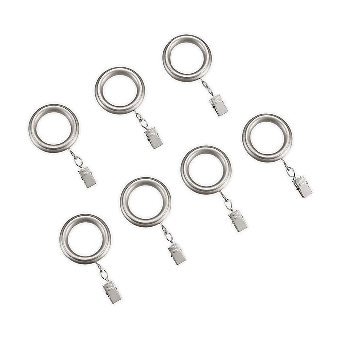 slide 1 of 1, Cambria Blockout Clip Rings - Silver, 7 ct