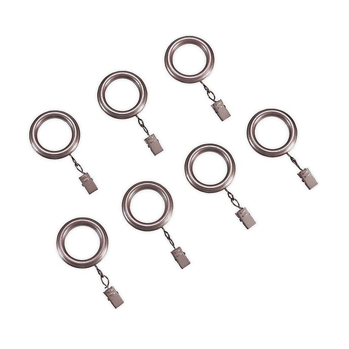 slide 1 of 1, Cambria Blockout Clip Rings - Oil Rubbed Bronze, 7 ct