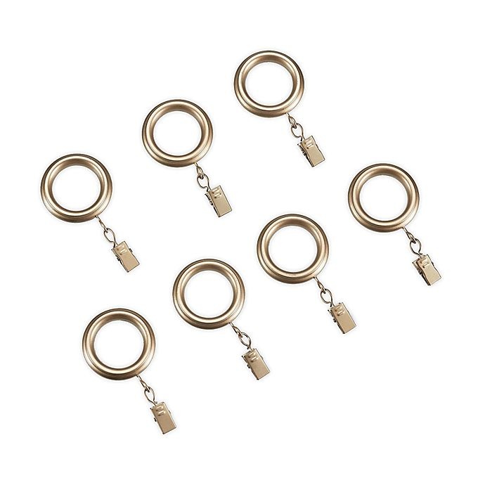 slide 1 of 1, Cambria Blockout Clip Rings - Warm Gold, 7 ct
