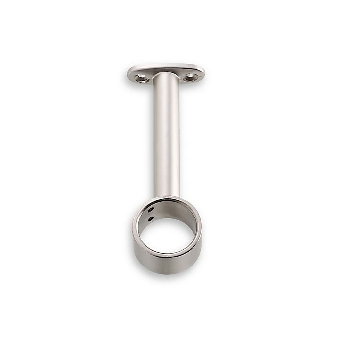 slide 1 of 1, Cambria Acrylic Stock Center Support Bracket - Brushed Nickel, 1 ct