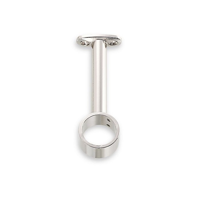 slide 1 of 1, Cambria Acrylic Stock Center Support Bracket - Polished Nickel, 1 ct