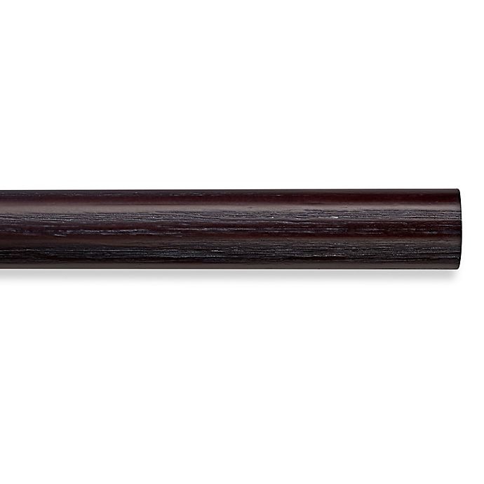 slide 1 of 1, Cambria Premier Weathered Wood Smooth Curtain Rod - Java, 48 in