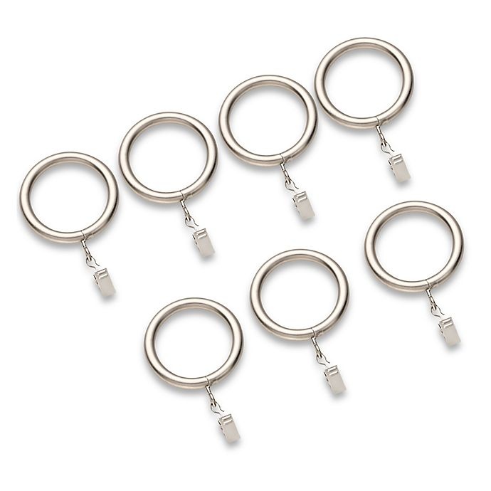 slide 1 of 1, Cambria Estate Round Clip Rings - Brushed Nickel, 7 ct