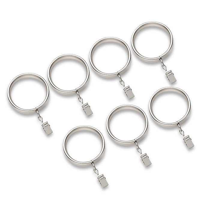 slide 1 of 1, Cambria Estate Flat Clip Rings - Burnished Nickel, 7 ct
