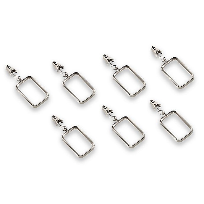 slide 1 of 1, Cambria Metro Clip Rings - Brushed Nickel, 7 ct