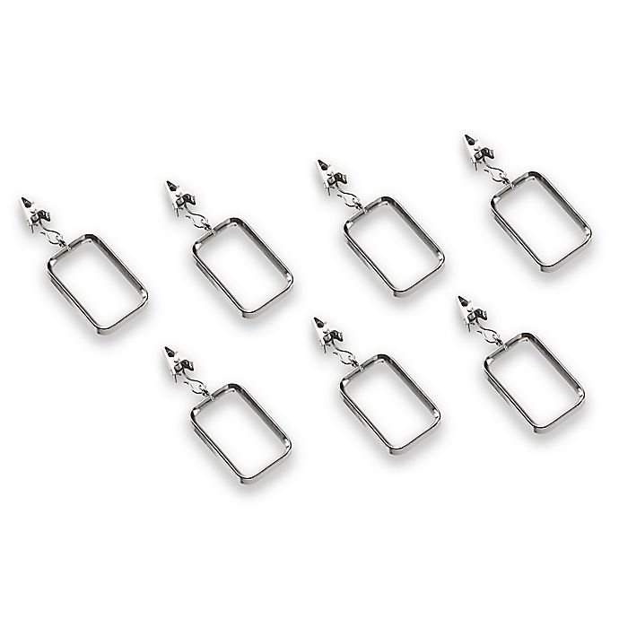 slide 1 of 1, Cambria Metro Clip Rings - Polished Nickel, 7 ct