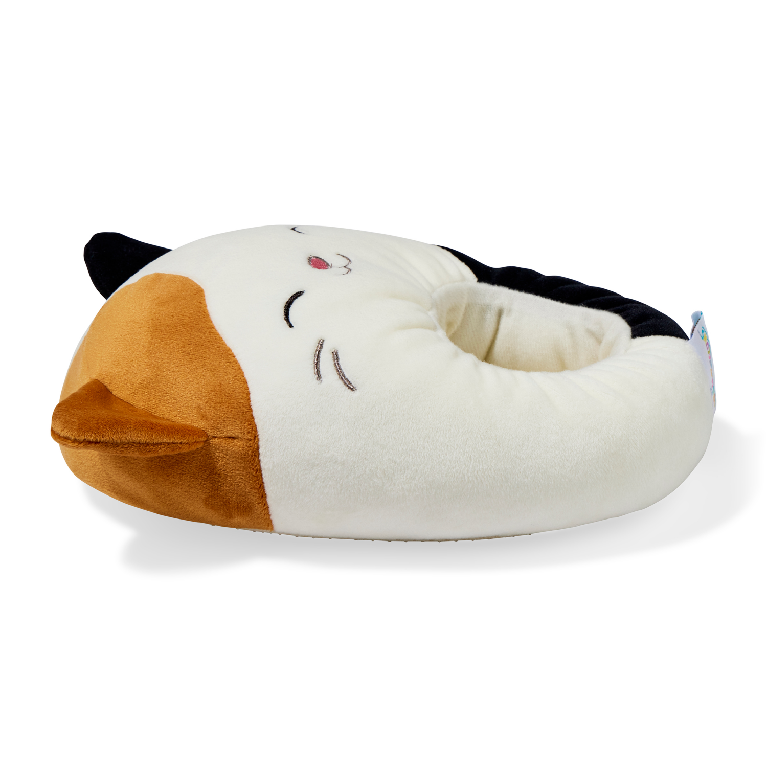 slide 4 of 6, Squishmallows Girls Missy Indoor Slip-on Slipper Cam the Cat, White, Dual Size 11/12, 1 ct