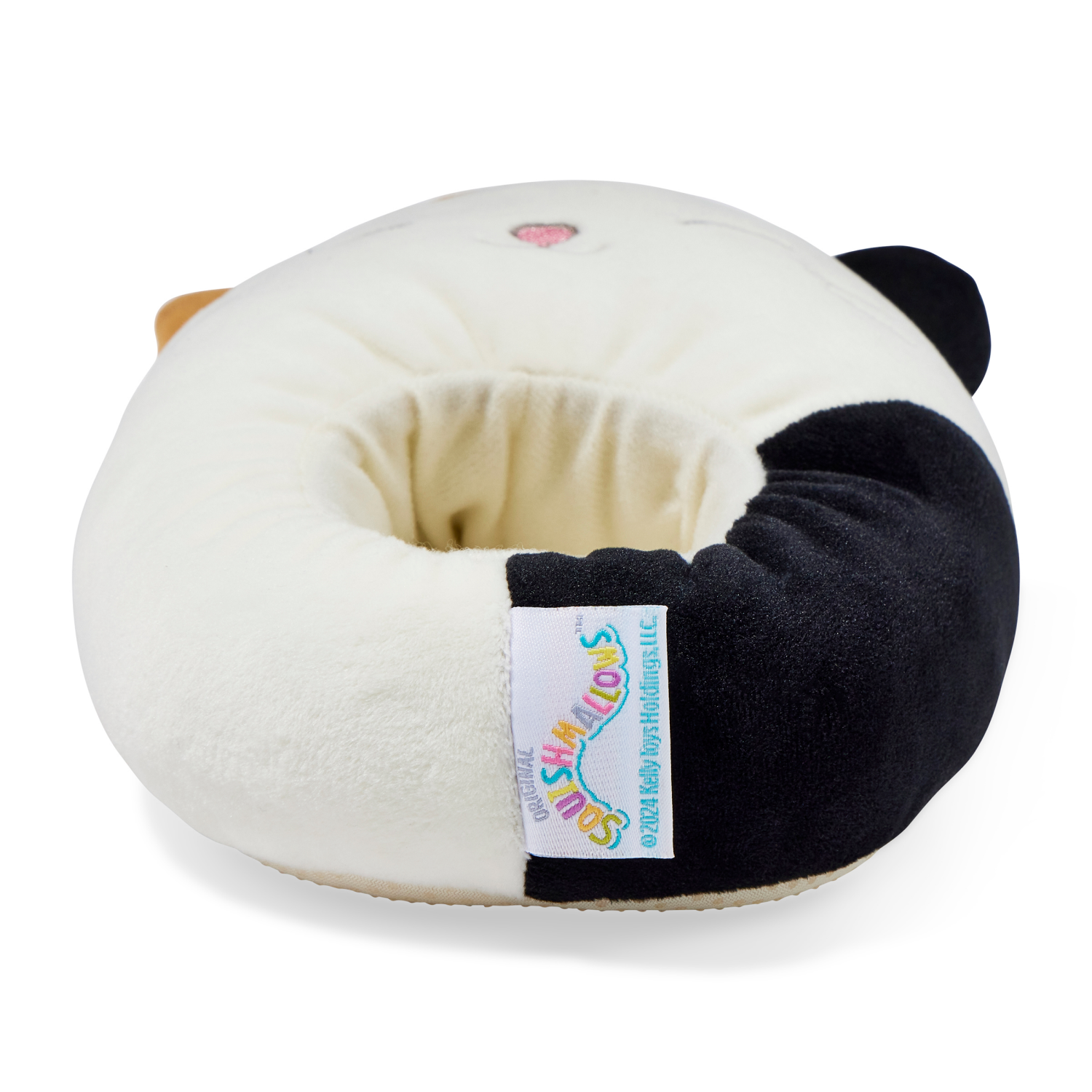 slide 2 of 6, Squishmallows Girls Missy Indoor Slip-on Slipper Cam the Cat, White, Dual Size 2/3, 1 ct
