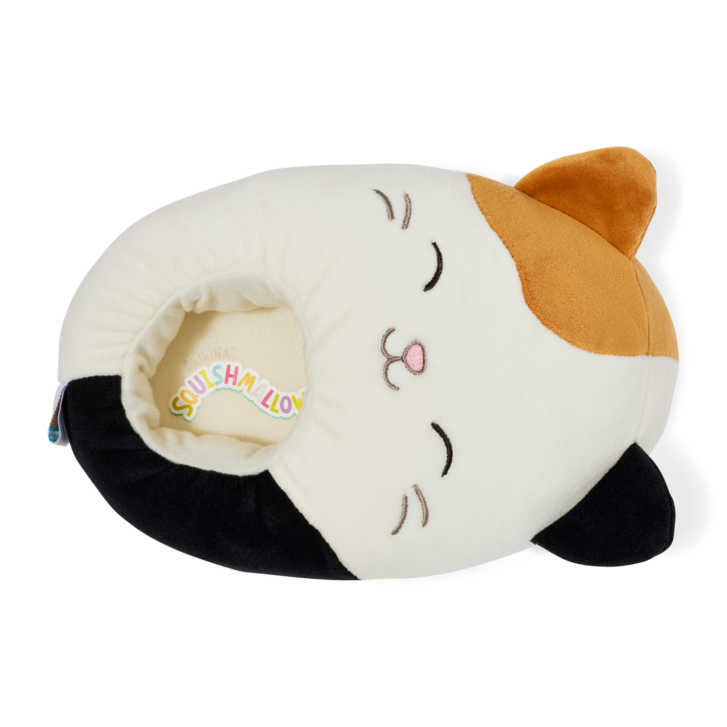 slide 6 of 6, Squishmallows Girls Missy Indoor Slip-on Slipper Cam the Cat, White, Dual Size 2/3, 1 ct