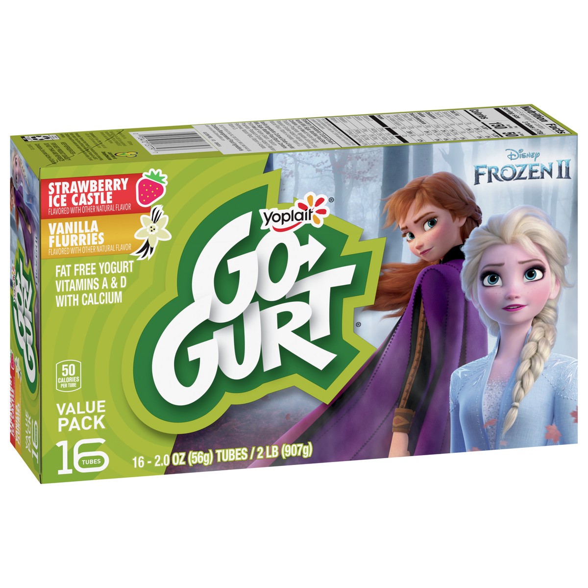 slide 7 of 9, Yoplait Go-GURT Minecraft Strawberry Redstone and Vanilla Quartz Kids Fat Free Yogurt Variety Pack, Gluten Free, 2 oz Yogurt Tubes (16 Count), 16 ct