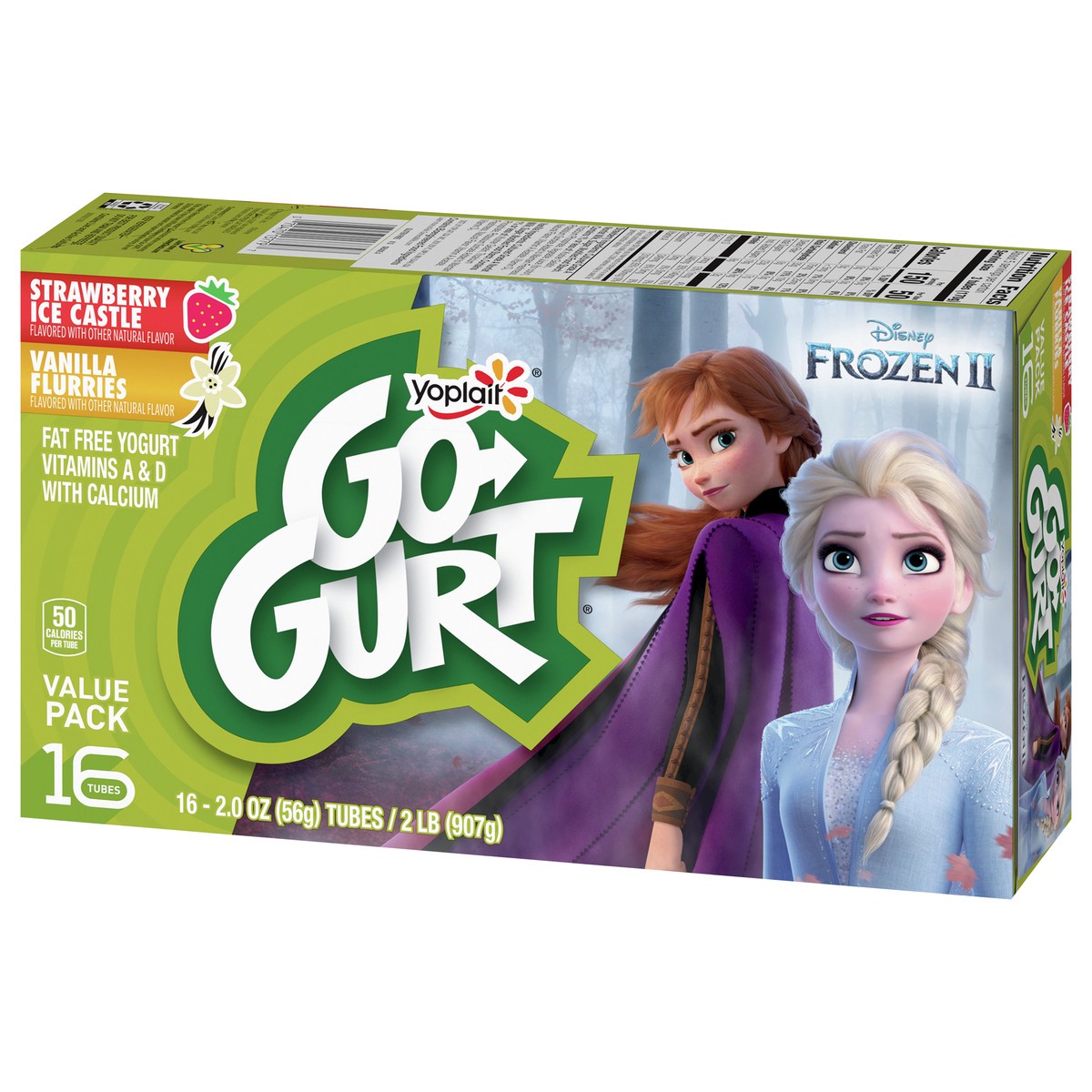 slide 9 of 9, Yoplait Go-GURT Minecraft Strawberry Redstone and Vanilla Quartz Kids Fat Free Yogurt Variety Pack, Gluten Free, 2 oz Yogurt Tubes (16 Count), 16 ct