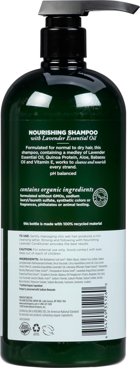 slide 2 of 11, Avalon Organics Avalon Orgnc Nourshng Lavndr Shamp, 32 oz