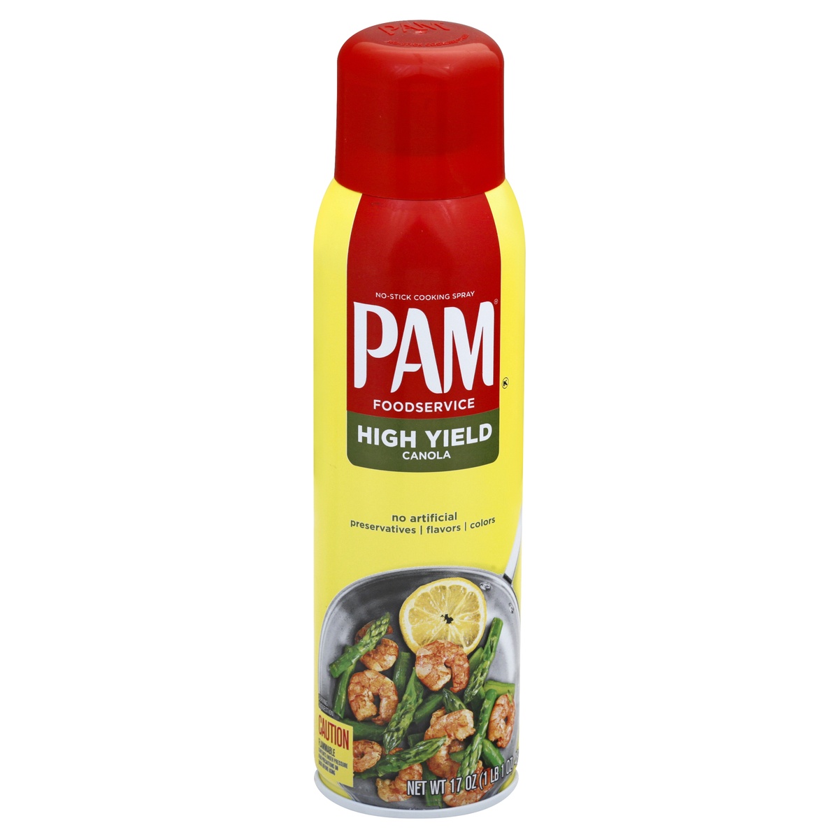 slide 1 of 1, Pam Canola Pan Coating Spray, 17 oz