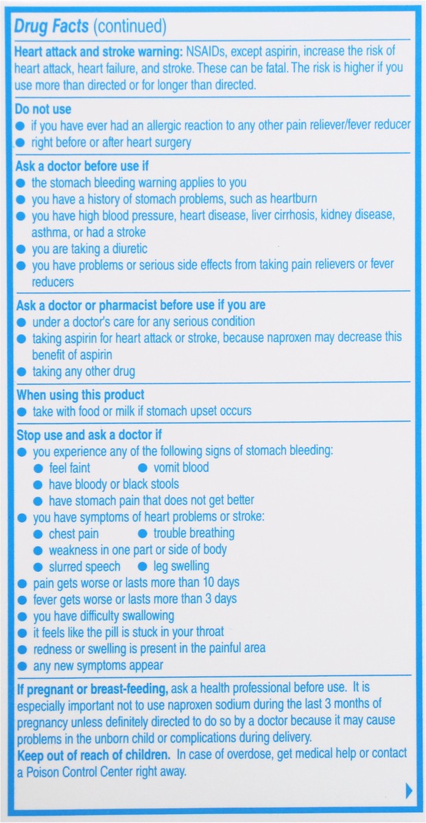 slide 4 of 12, Aleve All Day Strong 220 mg Pain Reliever/Fever Reducer Caplets 200 ea Box, 200 ct