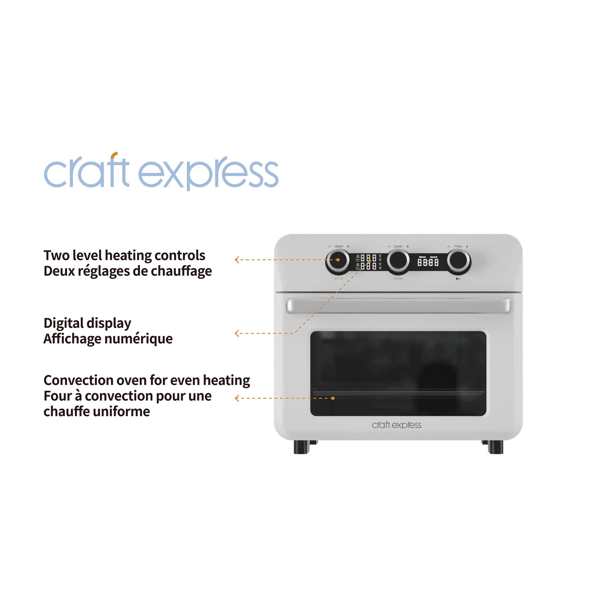 slide 3 of 12, Craft Express 25l White Elite Sublimation Oven, 20 in x 19 in x 18 in