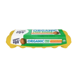 Happy Egg Co. Eggs, Organic, Free Range, Large
