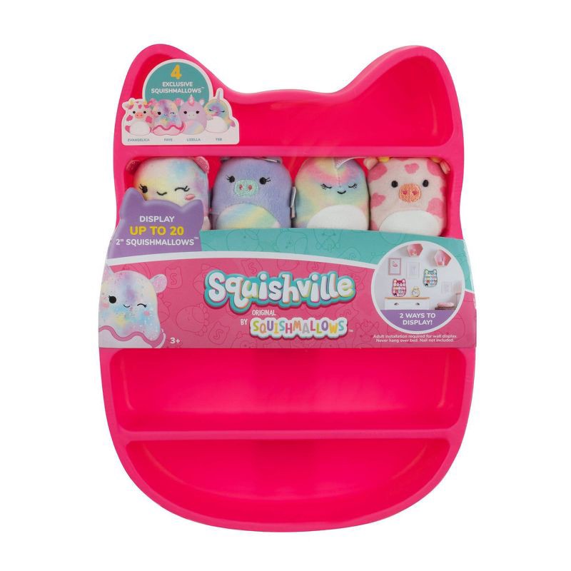 slide 3 of 7, Squishville by Squishmallows Pink Play & Display, 1 ct
