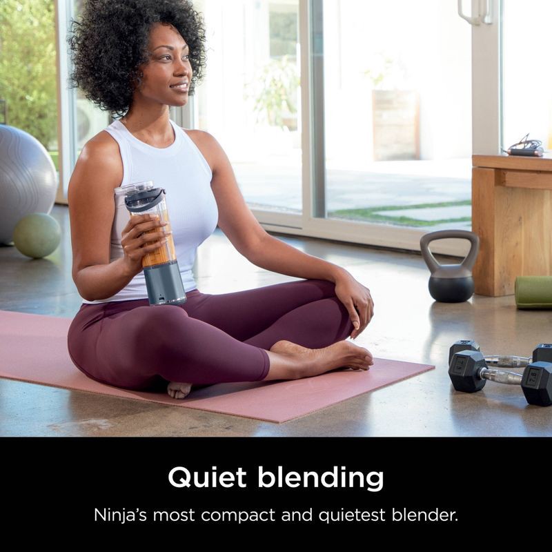 slide 7 of 12, Ninja Blast 18oz Portable Blender Denim Blue: Cordless Personal Smoothie Blender, Stainless Steel Blades, Dishwasher-Safe, 18 oz