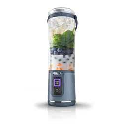 Ninja Blast 18oz Portable Blender Denim Blue: Cordless Personal Smoothie Blender, Stainless Steel Blades, Dishwasher-Safe