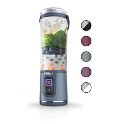 Ninja Blast 18oz Portable Blender Denim Blue: Cordless Personal Smoothie Blender, Stainless Steel Blades, Dishwasher-Safe