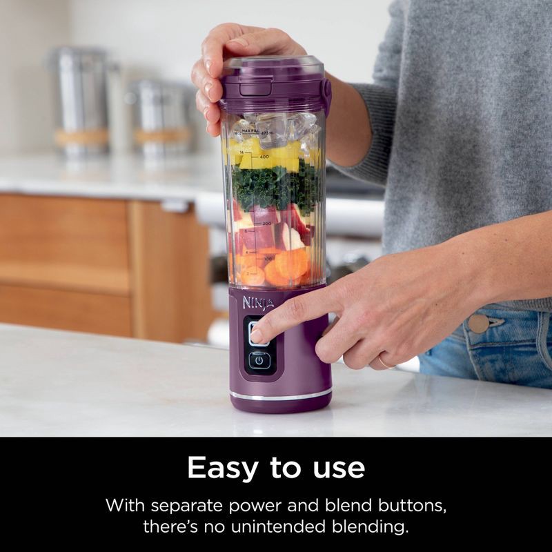 slide 4 of 12, Ninja Blast 18oz Portable Blender Passion Fruit: Cordless Personal Smoothie Blender, Stainless Steel Blades, 18 oz