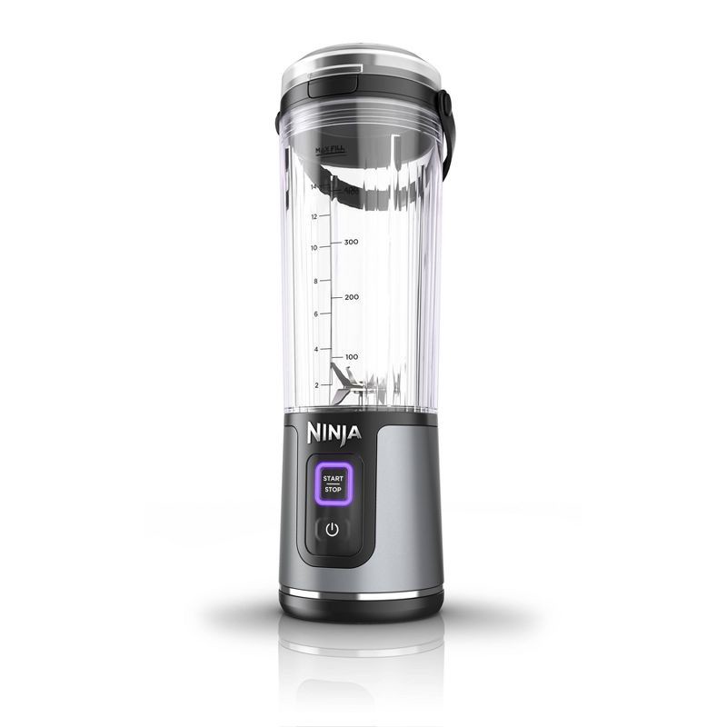 slide 2 of 12, Ninja Blast 18oz Portable Blender Black BC151BK: Cordless Personal Smoothie Blender, Stainless Steel Blades, Dishwasher-Safe, 18 oz