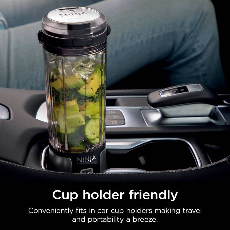slide 2 of 12, Ninja Blast 18oz Portable Blender Black BC151BK: Cordless Personal Smoothie Blender, Stainless Steel Blades, Dishwasher-Safe, 18 oz