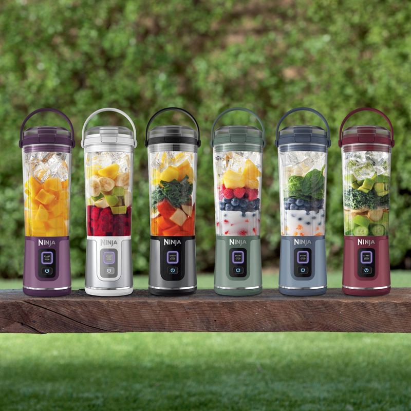 slide 12 of 12, Ninja Blast 18oz Portable Blender Black BC151BK: Cordless Personal Smoothie Blender, Stainless Steel Blades, Dishwasher-Safe, 18 oz