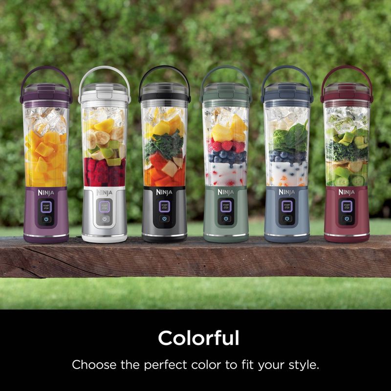 slide 9 of 12, Ninja Blast 18oz Portable Blender Black BC151BK: Cordless Personal Smoothie Blender, Stainless Steel Blades, Dishwasher-Safe, 18 oz