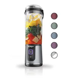 Ninja Blast 18oz Portable Blender Black: Cordless Personal Smoothie Blender, Stainless Steel Blades, Dishwasher-Safe