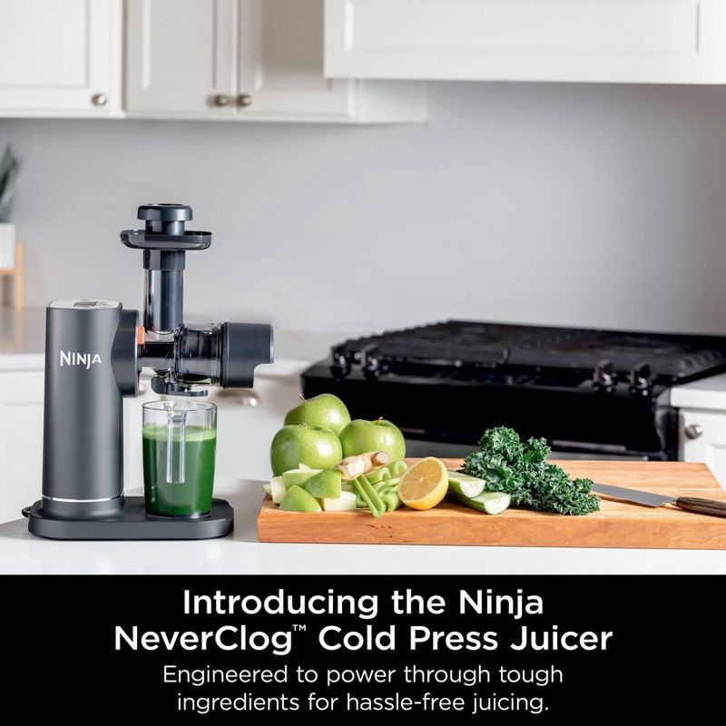 slide 2 of 11, Ninja NeverClog Cold Press Juicer Powerful Slow Juicer with Total Pulp Control Easy to Clean - JC151, 1 ct