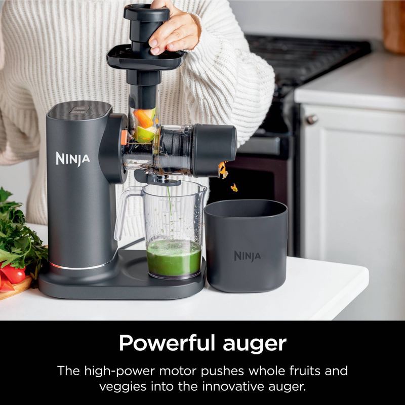 slide 10 of 11, Ninja NeverClog Cold Press Juicer Powerful Slow Juicer with Total Pulp Control Easy to Clean - JC151, 1 ct