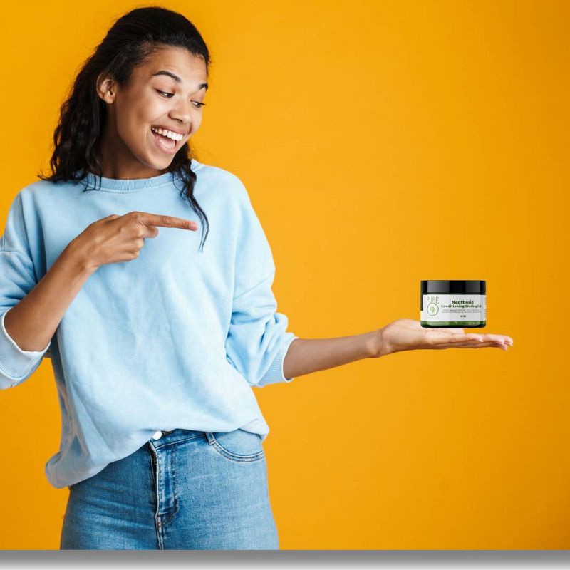 slide 5 of 5, PureO Natural Neatbraid Conditioning Shining Hair Gel - 8oz, 8 oz