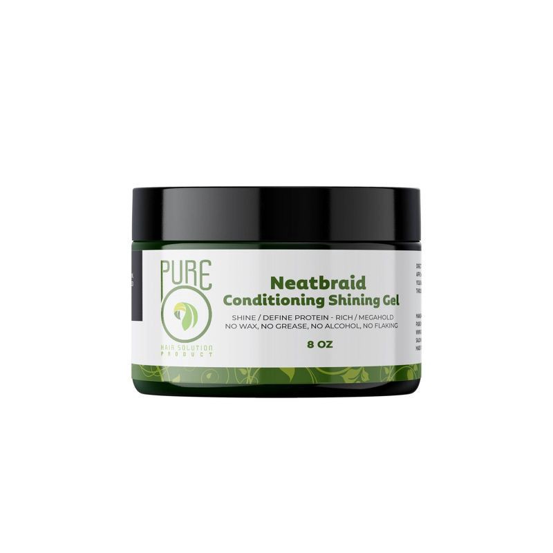 slide 1 of 5, PureO Natural Neatbraid Conditioning Shining Hair Gel - 8oz, 8 oz