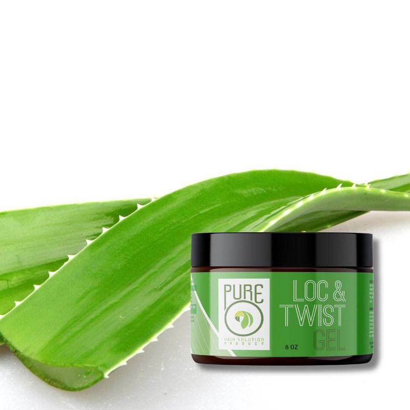 slide 4 of 5, PureO Natural PureO Loc & Twist Hair Gel - 8oz, 8 oz