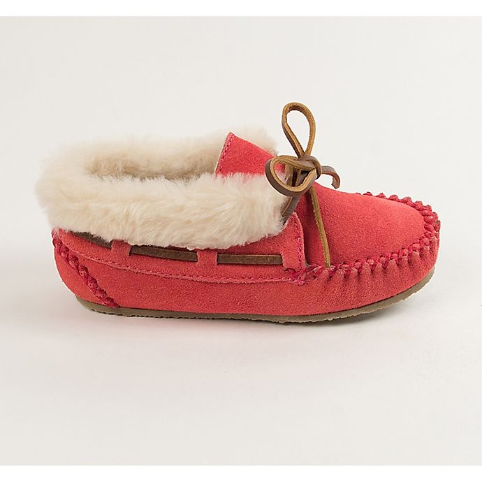 slide 2 of 3, Minnetonka Size 9 Charley Kid's Pull On Slipper - Hot Pink, 1 ct