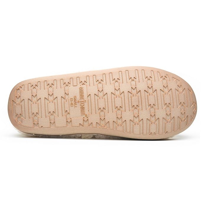 slide 3 of 3, Minnetonka Dina Women's Large Knit Slipper - Cream, 1 ct