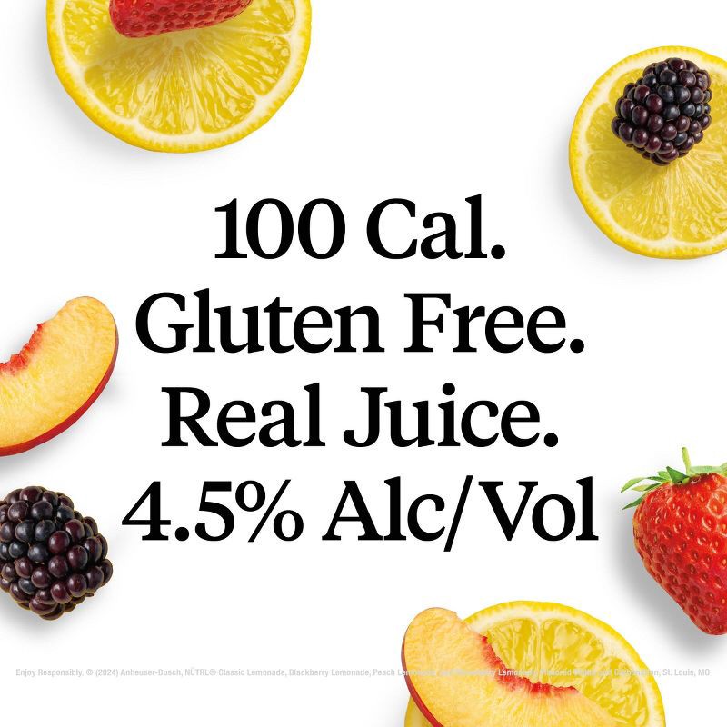 slide 4 of 15, Nutrl Lemonade Variety Pack - 8pk/355ml Cans, 8 ct, 355 ml