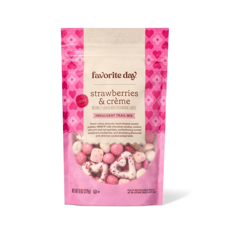 slide 1 of 3, Valentine's Strawberry & Crème Trail Mix - 8oz - Favorite Day™, 8 oz