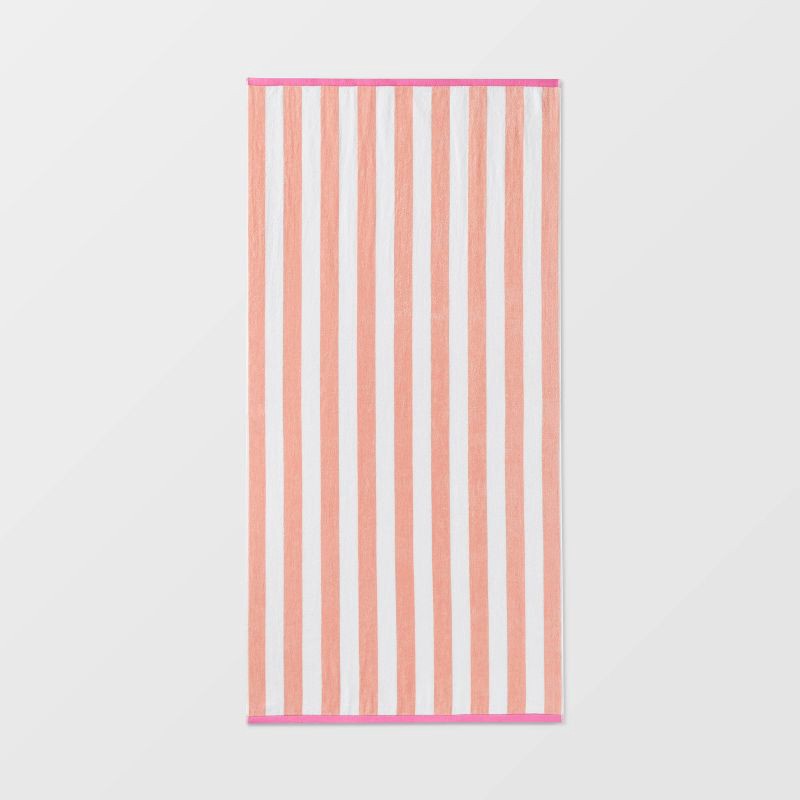 slide 1 of 4, XL Reversible Towel Pink/Yellow - Sun Squad™, 1 ct