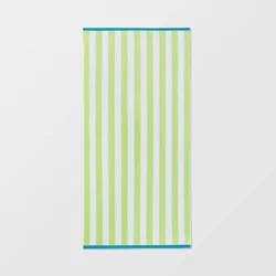 XL Reversible Towel Green/Aqua - Sun Squad™: 100% Cotton, Lightweight, Machine Washable, Terry Construction, OEKO-TEX Certified