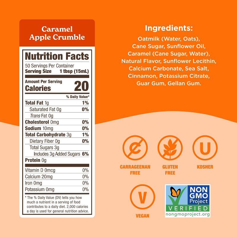 slide 2 of 5, Califia Farms Apple Crumble Oat Milk Coffee Creamer - 25.4oz, 25.4 oz