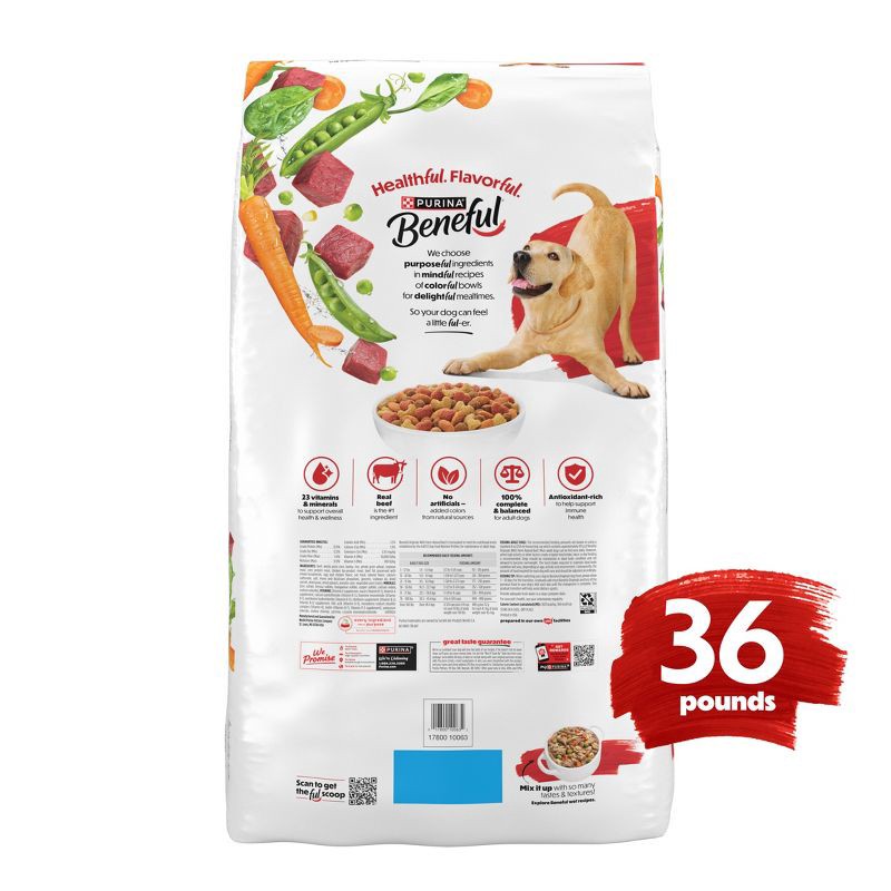 slide 10 of 11, Purina Beneful Originals Real Beef Flavor Dry Dog Food - 36lbs, 36 lb