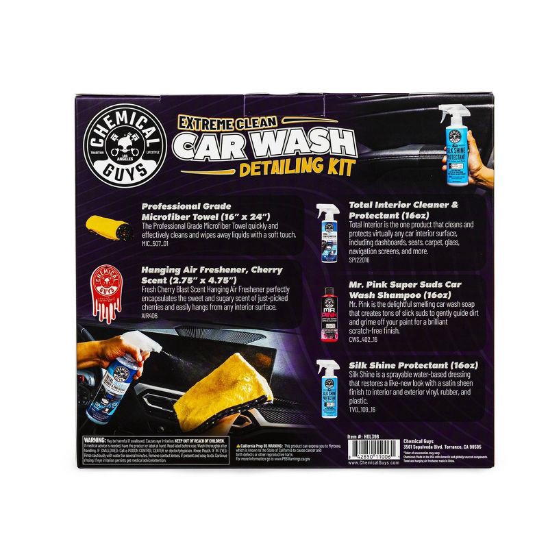 slide 12 of 14, Chemical Guys 5pc Wash and Shine Cleaners: Car Wash Supplies & Detailing Kit, Scented Liquid Automotive Cleaners, 5 ct