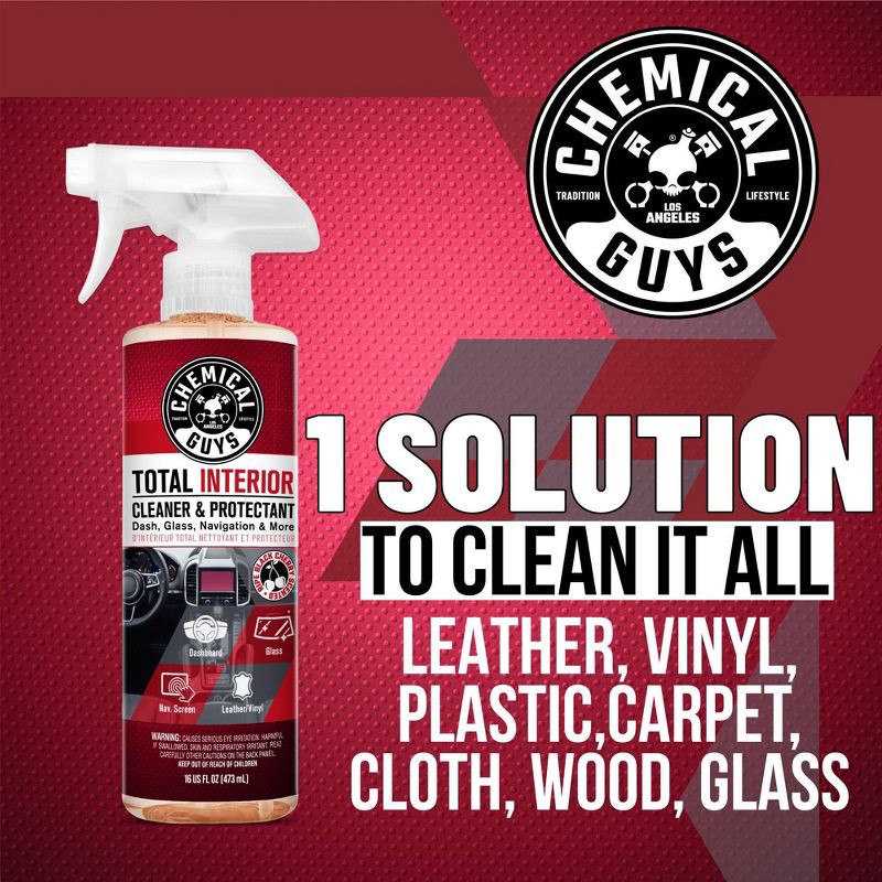 slide 7 of 12, Chemical Guys 4pc Interior Essentials: Liquid Automotive Cleaning Kit for Car Care, Scented Cleaners, 4 ct