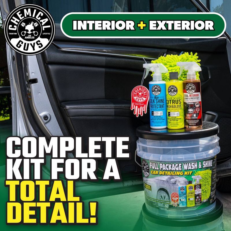 slide 4 of 13, Chemical Guys 7pc Wash and Shine Buckets: Car Cleaning Kit with Scented Liquid for Automotive Shine, 7 ct