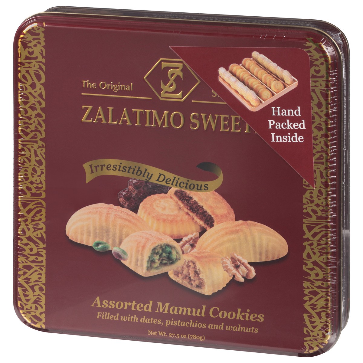 slide 8 of 13, Zalatimo Sweets Mamul Assorted Cookies 27.5 oz, 1 ct