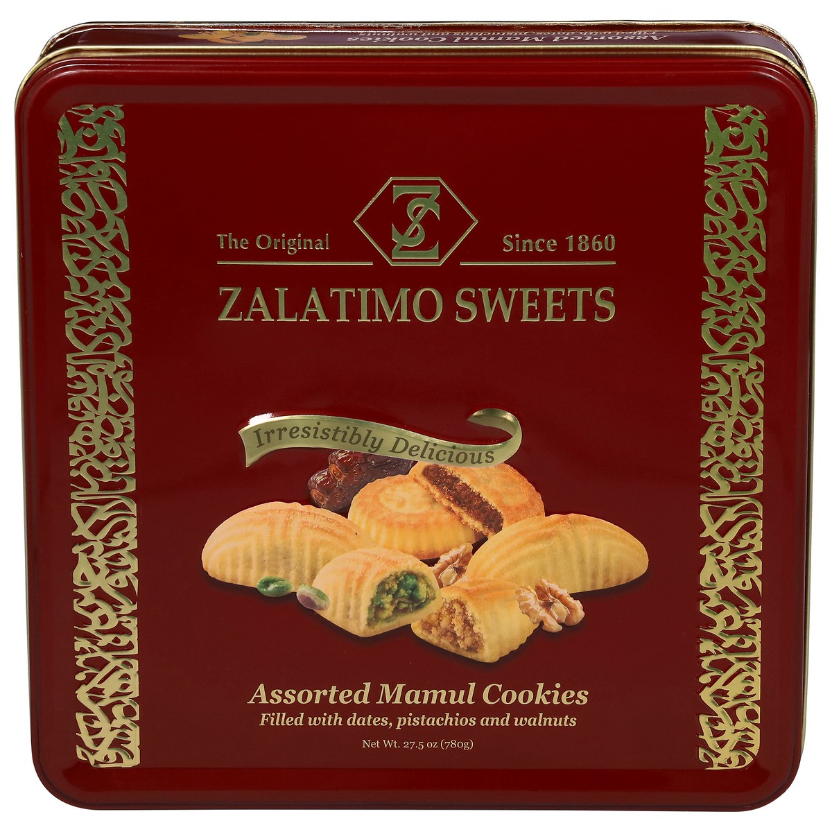 slide 1 of 13, Zalatimo Sweets Mamul Assorted Cookies 27.5 oz, 1 ct