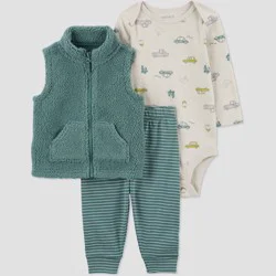 Carter's Just One You️ Baby Boys' Vest & Bottom Set - Green 6M